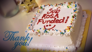 Sub Rosa Funded Cake