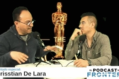 Director-Krisstian-de-Lara-in-El-Podcast-de-la-Frontera-with-Edgar-Rodriguez-speaking-about-the-Oscars