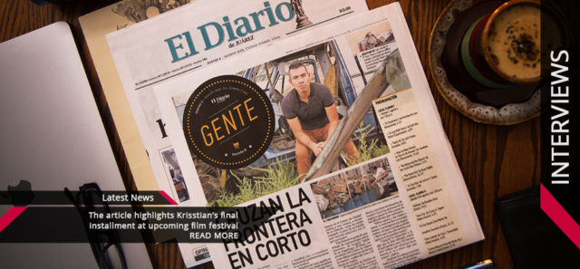 Krisstian de Lara Featured on El Diario de Juarez Entertainment Section for El Chácharero
