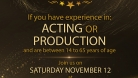 Casting Call Movie Poster November 12 2016